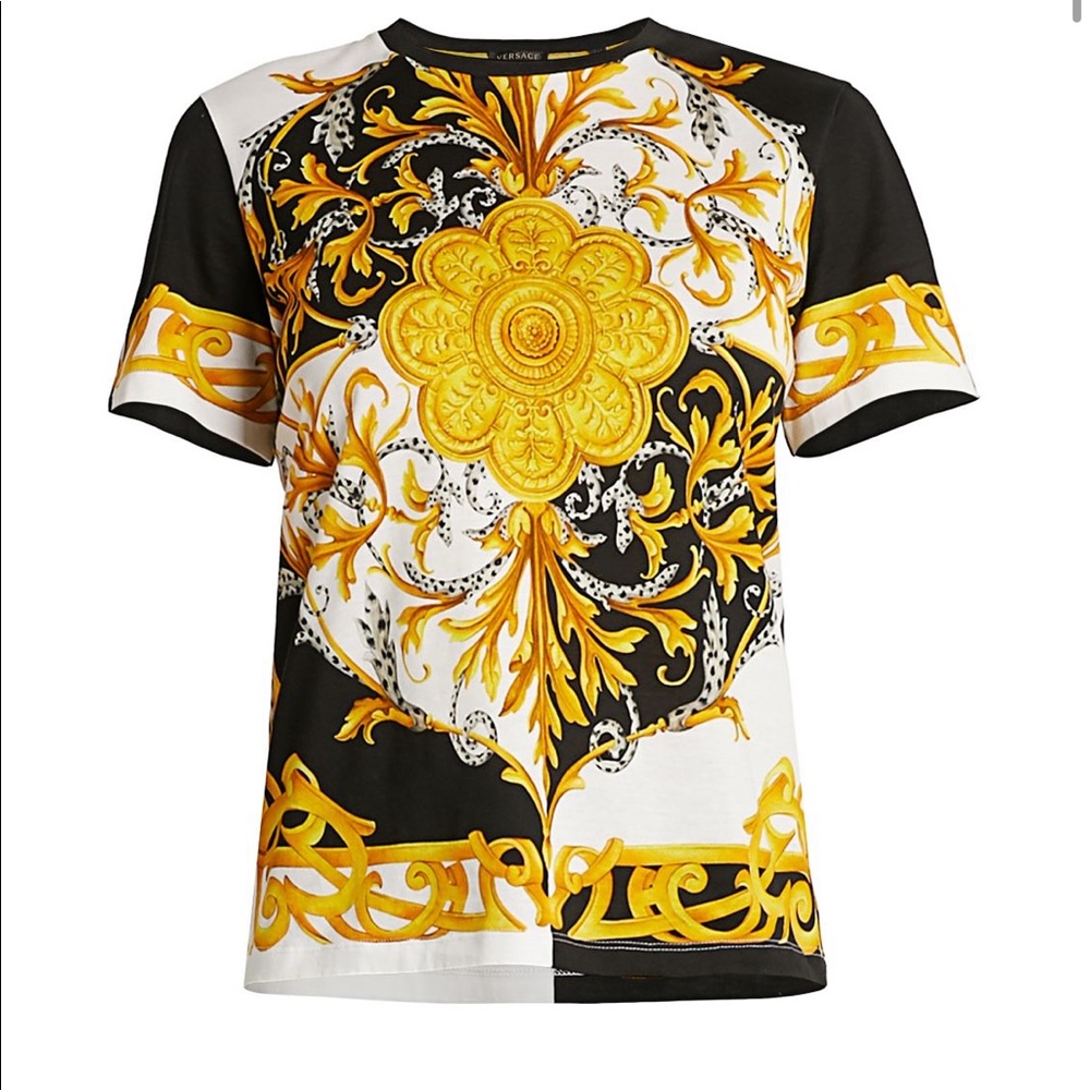 Versace Barocco Acanthus Printed T-shirt